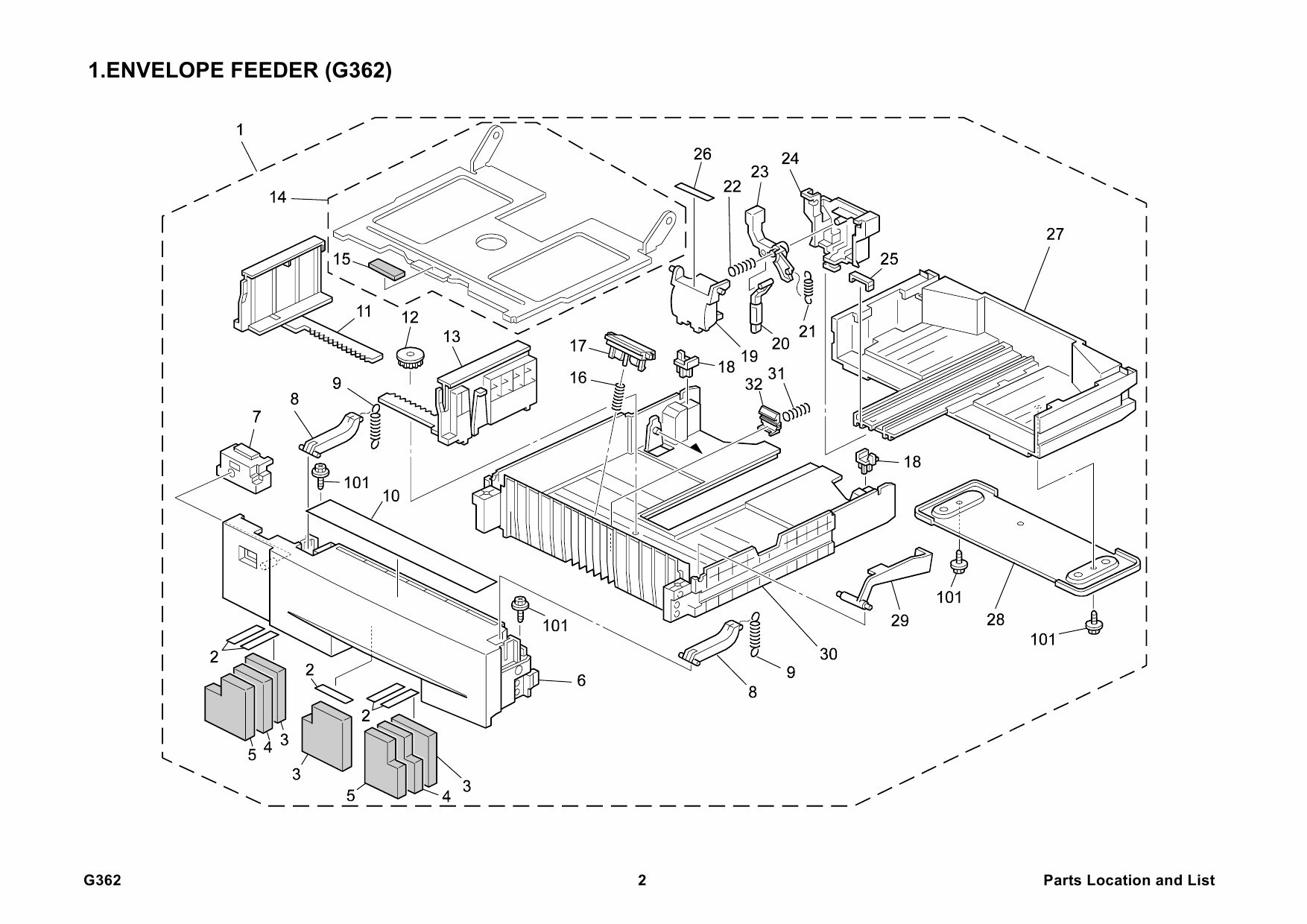 RICOH Options G362 ENVELOPE-FEEDER-TYPE-400 Parts Catalog PDF download-2 RICOH Options G362 ENVELOPE-FEEDER-TYPE-400 Parts Catalog PDF download-2
